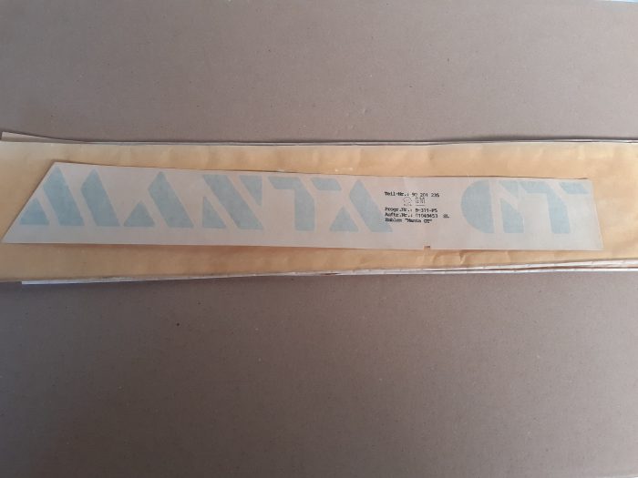 Sticker "Manta GT"