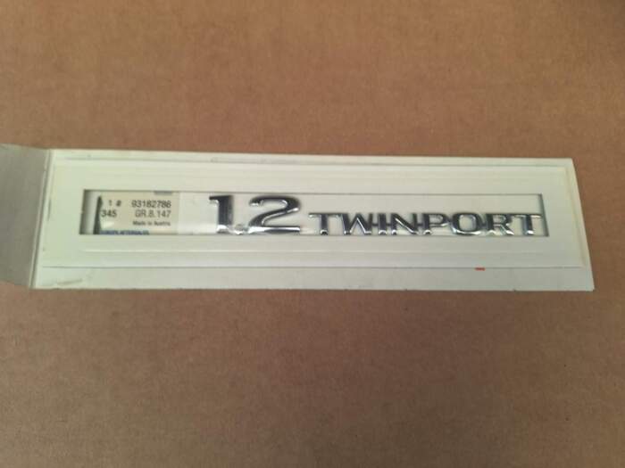 Embleem  "1.2 TWINPORT"
