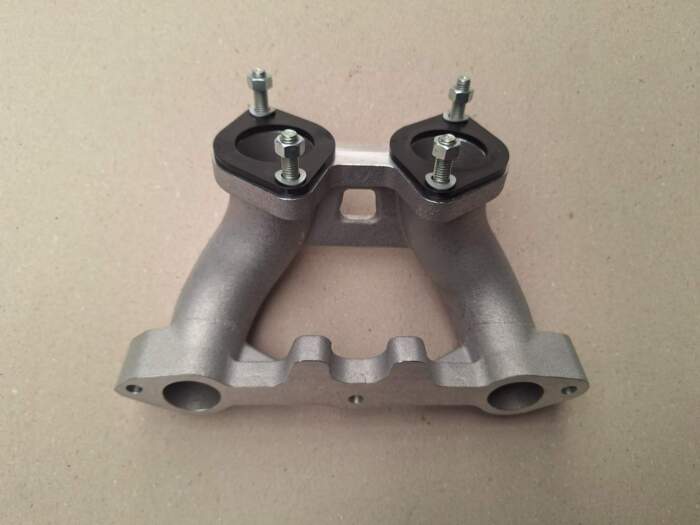Inlaatcollecteur dubbele Weber 40mm. OHV