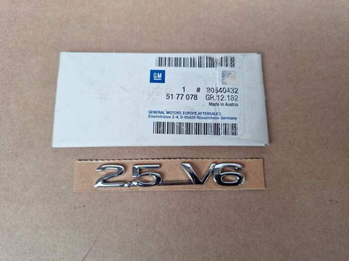 Embleem "2.5 V6" Vectra B
